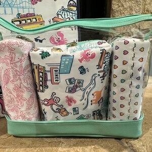 Colorful Kids Travel Pouch Set